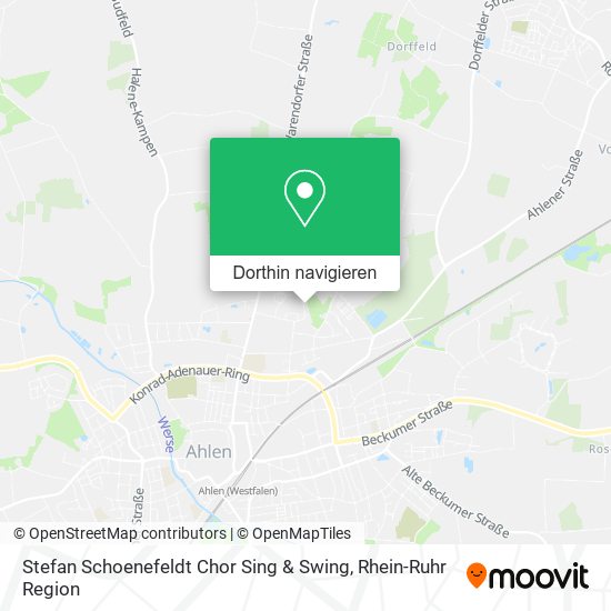 Stefan Schoenefeldt Chor Sing & Swing Karte