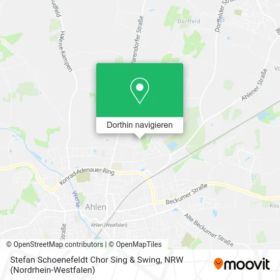 Stefan Schoenefeldt Chor Sing & Swing Karte