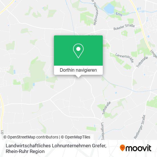 Landwirtschaftliches Lohnunternehmen Grefer Karte