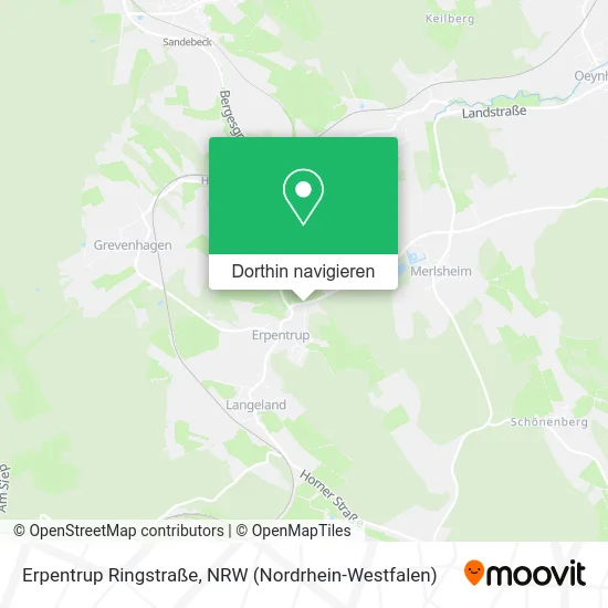 Erpentrup Ringstraße Karte