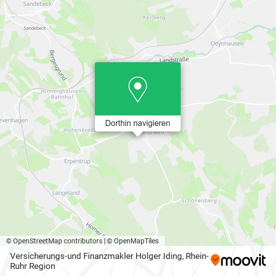 Versicherungs-und Finanzmakler Holger Iding Karte