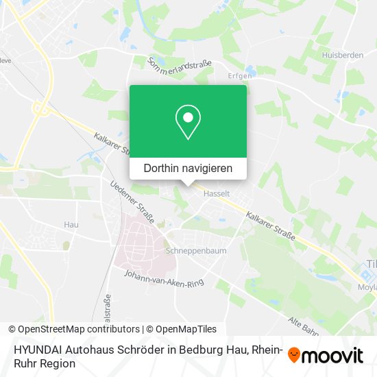 HYUNDAI Autohaus Schröder in Bedburg Hau Karte