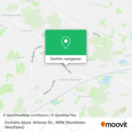 Vorhelm Abzw. Ahlener Str. Karte