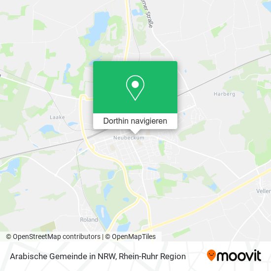 Arabische Gemeinde in NRW Karte