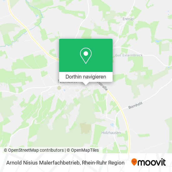 Arnold Nisius Malerfachbetrieb Karte