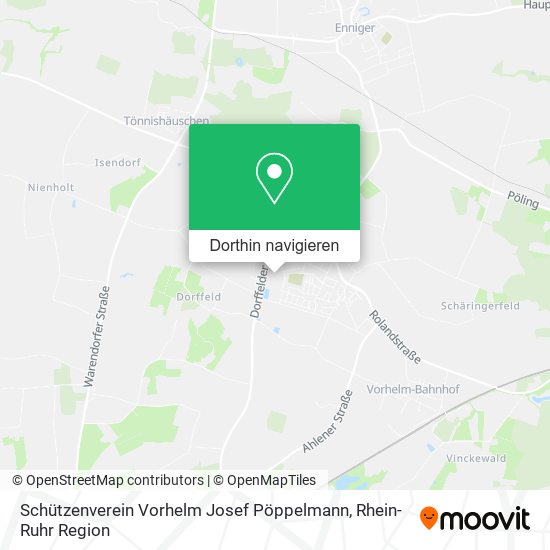 Schützenverein Vorhelm Josef Pöppelmann Karte