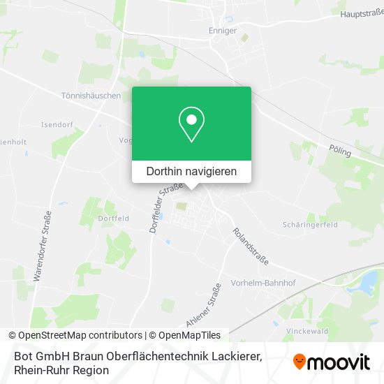 Bot GmbH Braun Oberflächentechnik Lackierer Karte