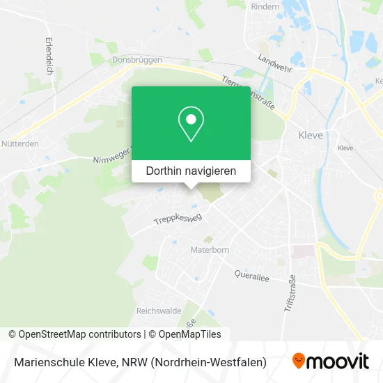 Marienschule Kleve Karte