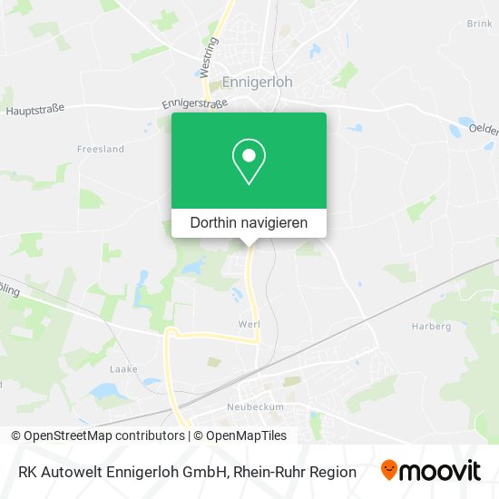 RK Autowelt Ennigerloh GmbH Karte