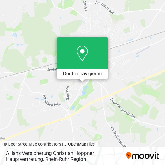 Allianz Versicherung Christian Höppner Hauptvertretung Karte