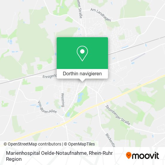 Marienhospital Oelde-Notaufnahme Karte