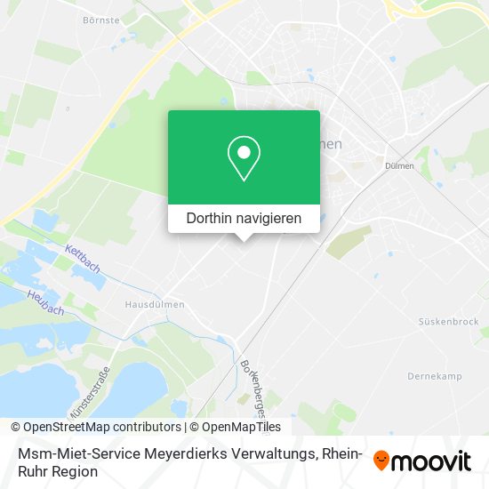 Msm-Miet-Service Meyerdierks Verwaltungs Karte