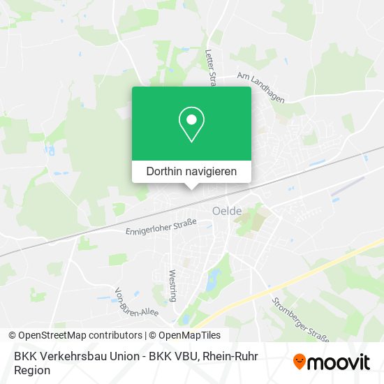 BKK Verkehrsbau Union - BKK VBU Karte