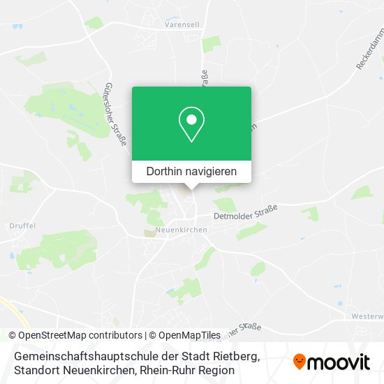 Gemeinschaftshauptschule der Stadt Rietberg, Standort Neuenkirchen Karte