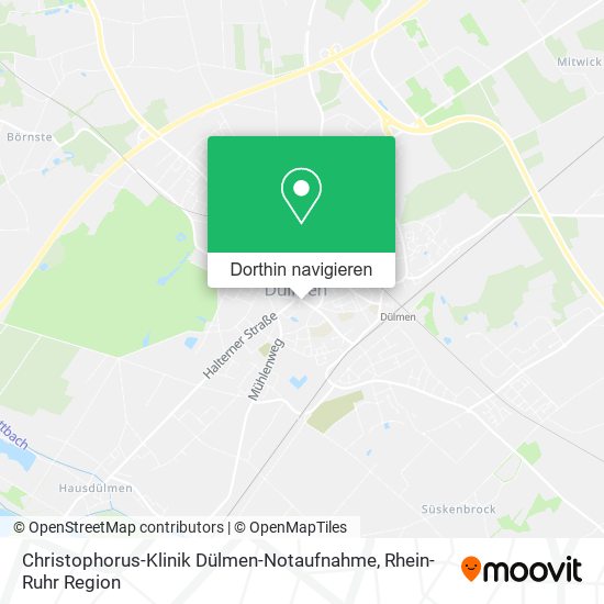 Christophorus-Klinik Dülmen-Notaufnahme Karte