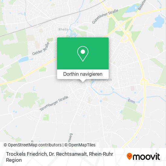 Trockels Friedrich, Dr. Rechtsanwalt Karte