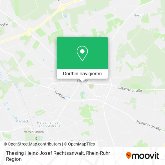 Thesing Heinz-Josef Rechtsanwalt Karte