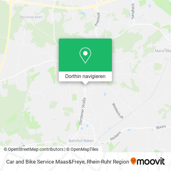 Car and Bike Service Maas&Freye Karte