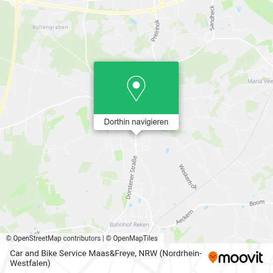 Car and Bike Service Maas&Freye Karte