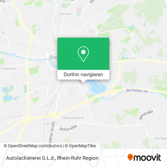 Autolackiererei G.L.d. Karte