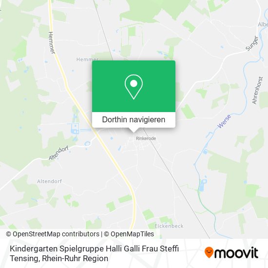 Kindergarten Spielgruppe Halli Galli Frau Steffi Tensing Karte