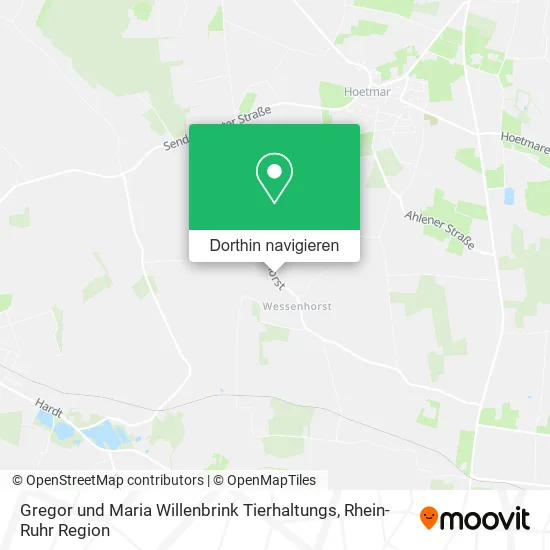 Gregor und Maria Willenbrink Tierhaltungs Karte