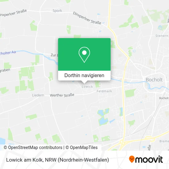 Lowick am Kolk Karte
