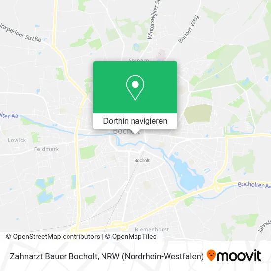 Zahnarzt Bauer Bocholt Karte