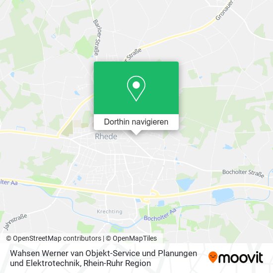 Wahsen Werner van Objekt-Service und Planungen und Elektrotechnik Karte