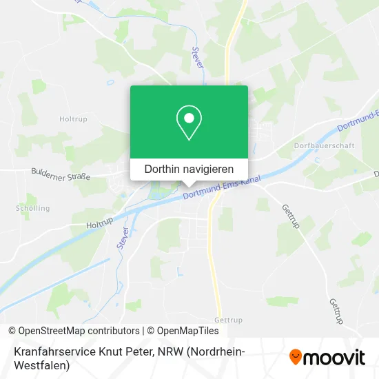 Kranfahrservice Knut Peter Karte