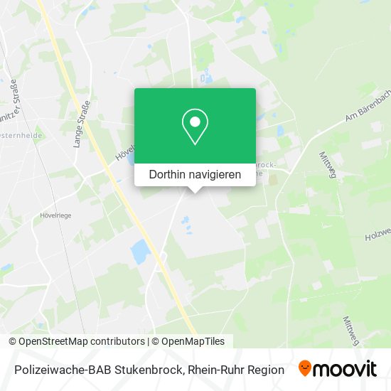 Polizeiwache-BAB Stukenbrock Karte
