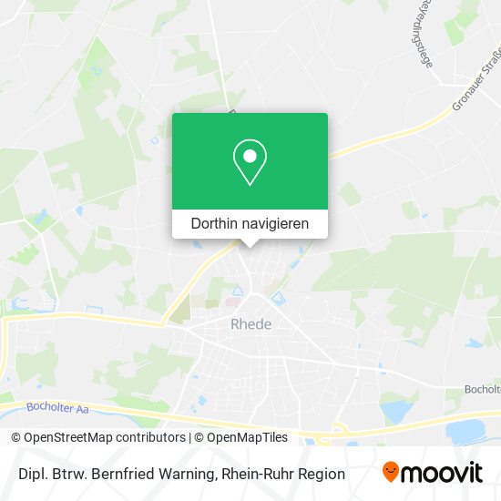 Dipl. Btrw. Bernfried Warning Karte