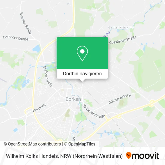 Wilhelm Kolks Handels Karte