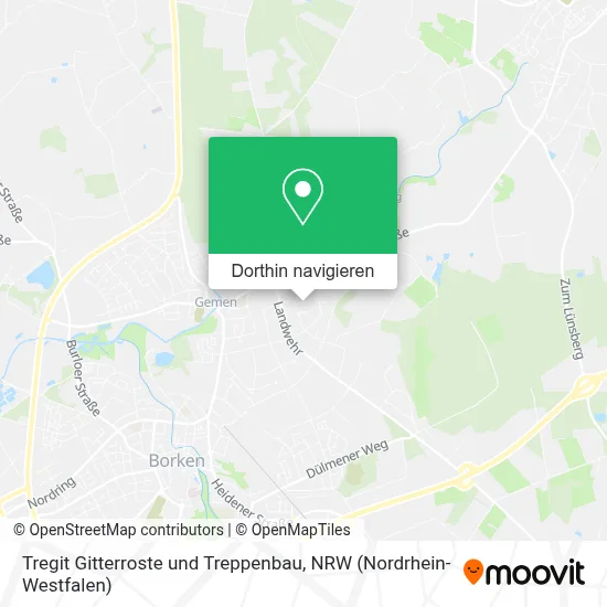 Tregit Gitterroste und Treppenbau Karte