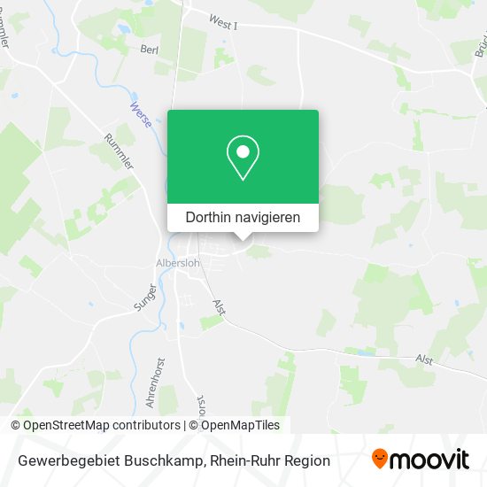 Gewerbegebiet Buschkamp Karte