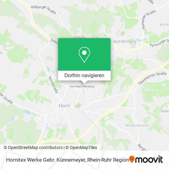 Hornitex Werke Gebr. Künnemeyer Karte