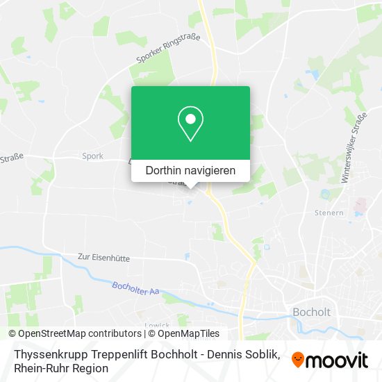 Thyssenkrupp Treppenlift Bochholt - Dennis Soblik Karte
