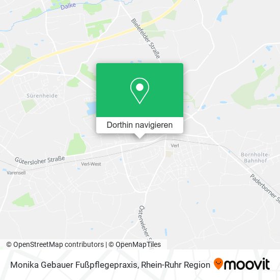 Monika Gebauer Fußpflegepraxis Karte