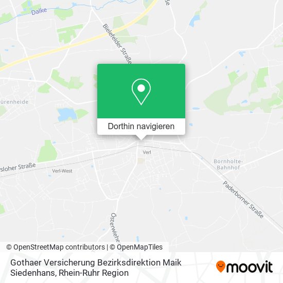 Gothaer Versicherung Bezirksdirektion Maik Siedenhans Karte