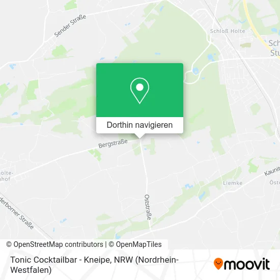 Tonic Cocktailbar - Kneipe Karte