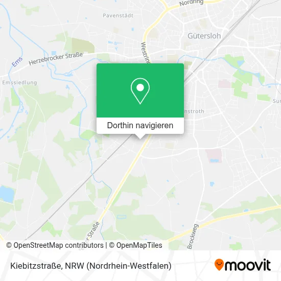 Kiebitzstraße Karte