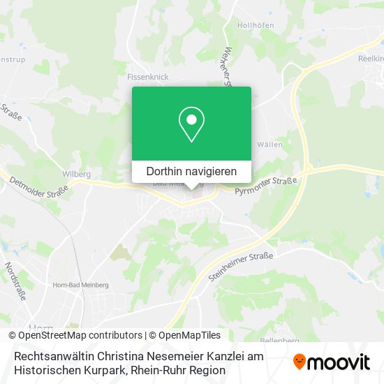 Rechtsanwältin Christina Nesemeier Kanzlei am Historischen Kurpark Karte