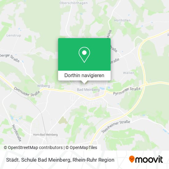 Städt. Schule Bad Meinberg Karte