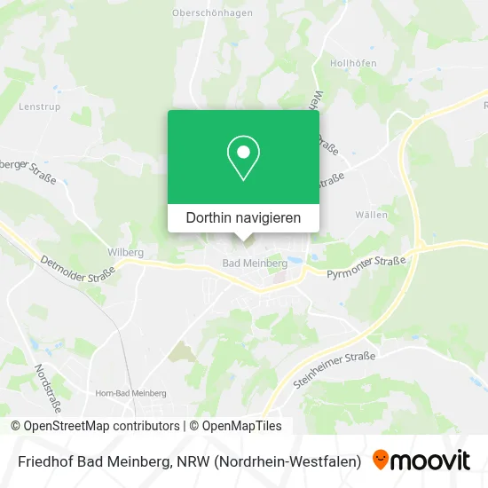 Friedhof Bad Meinberg Karte