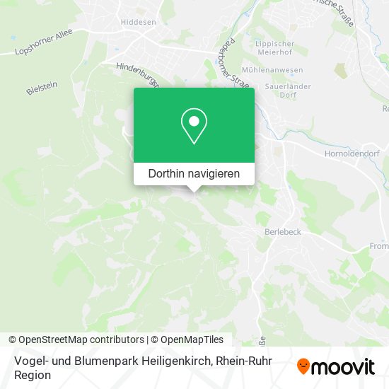 Vogel- und Blumenpark Heiligenkirch Karte