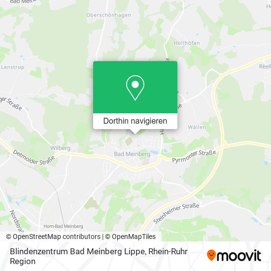 Blindenzentrum Bad Meinberg Lippe Karte