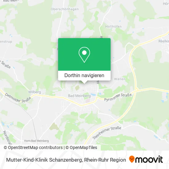 Mutter-Kind-Klinik Schanzenberg Karte