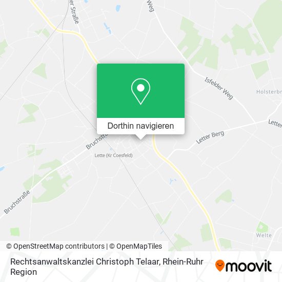 Rechtsanwaltskanzlei Christoph Telaar Karte