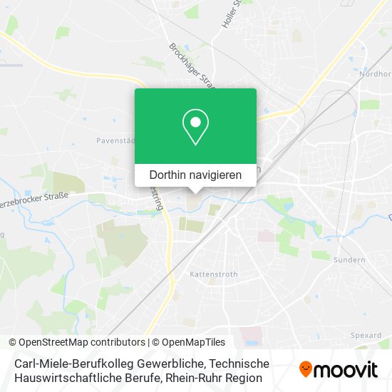 Carl-Miele-Berufkolleg Gewerbliche, Technische Hauswirtschaftliche Berufe Karte