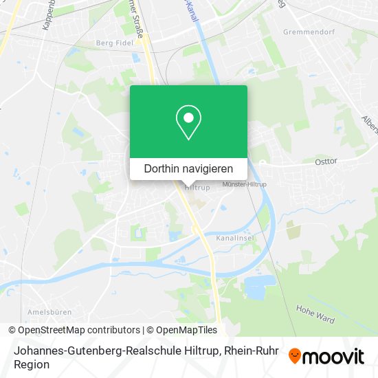 Johannes-Gutenberg-Realschule Hiltrup Karte